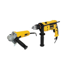 Cargar imagen en el visor de la galería, Taladro Perc. 1/2" 710Vv + Pulidora 4.1/2 Dewalt DWD024-B3O