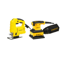 Cargar imagen en el visor de la galería, Caladora eléctrica SJ60K-B3 + Lijadora Orbital SS24 STANLEY SJ60K-B3C