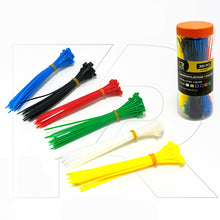Cargar imagen en el visor de la galería, Amarra Plástica Colores 50 pcs 2.5MM X 6 (150MM)