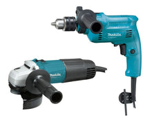 Cargar imagen en el visor de la galería, Taladro 1/2 Perc. 530v M0801+ Pulidora 4.1/2 700v M0901G Makita