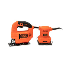 Cargar imagen en el visor de la galería, SIERRA CALADORA 420W + LIJADORA PLIEGO 1/4 BLACK+DECKER KS501-B3A