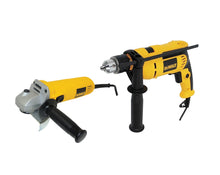 Cargar imagen en el visor de la galería, Taladro Perc. 1/2" 710Vv + Pulidora 4.1/2 Dewalt DWD024-B3O