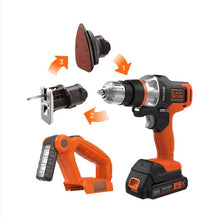 Cargar imagen en el visor de la galería, Kit Matrix Multiherramienta 20v 4 pc MTX20K4-B3 Black &amp; Decker
