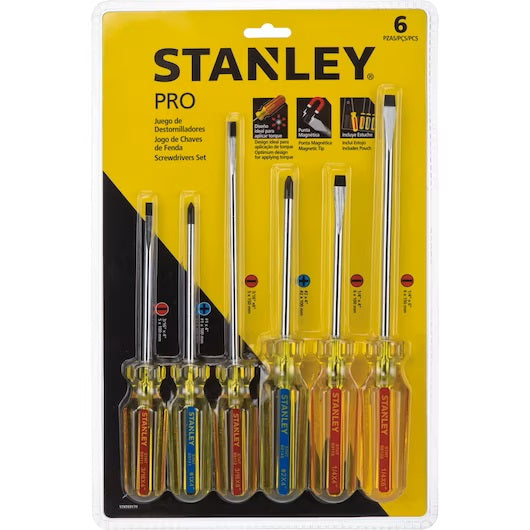 Destornillador Pro  6 Pcs Stanley STHT69170