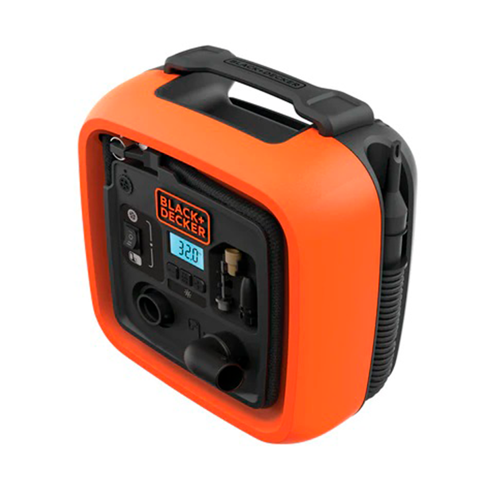 Inflador multiproposito 12v pantalla led BDINF12-LA  Black+dekcer